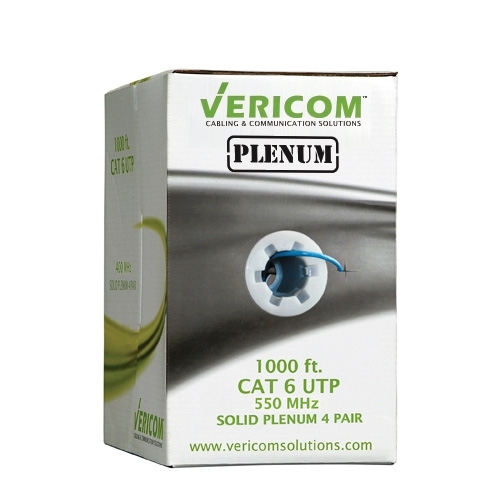 Product image for CAT6E 23/4PR CMP PLENUM BLUE 600MHZ DATA CABLE MBW6U-02402 DATA CABLE 1000' REEL 3007-96BL VGS MBW6U-02402 CAT6E DATA CABLE J552304-05 6CMP234BO