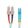 OM3 LC/UPC - SC/UPC Multi Mode Duplex Fiber Optic Patch Cable