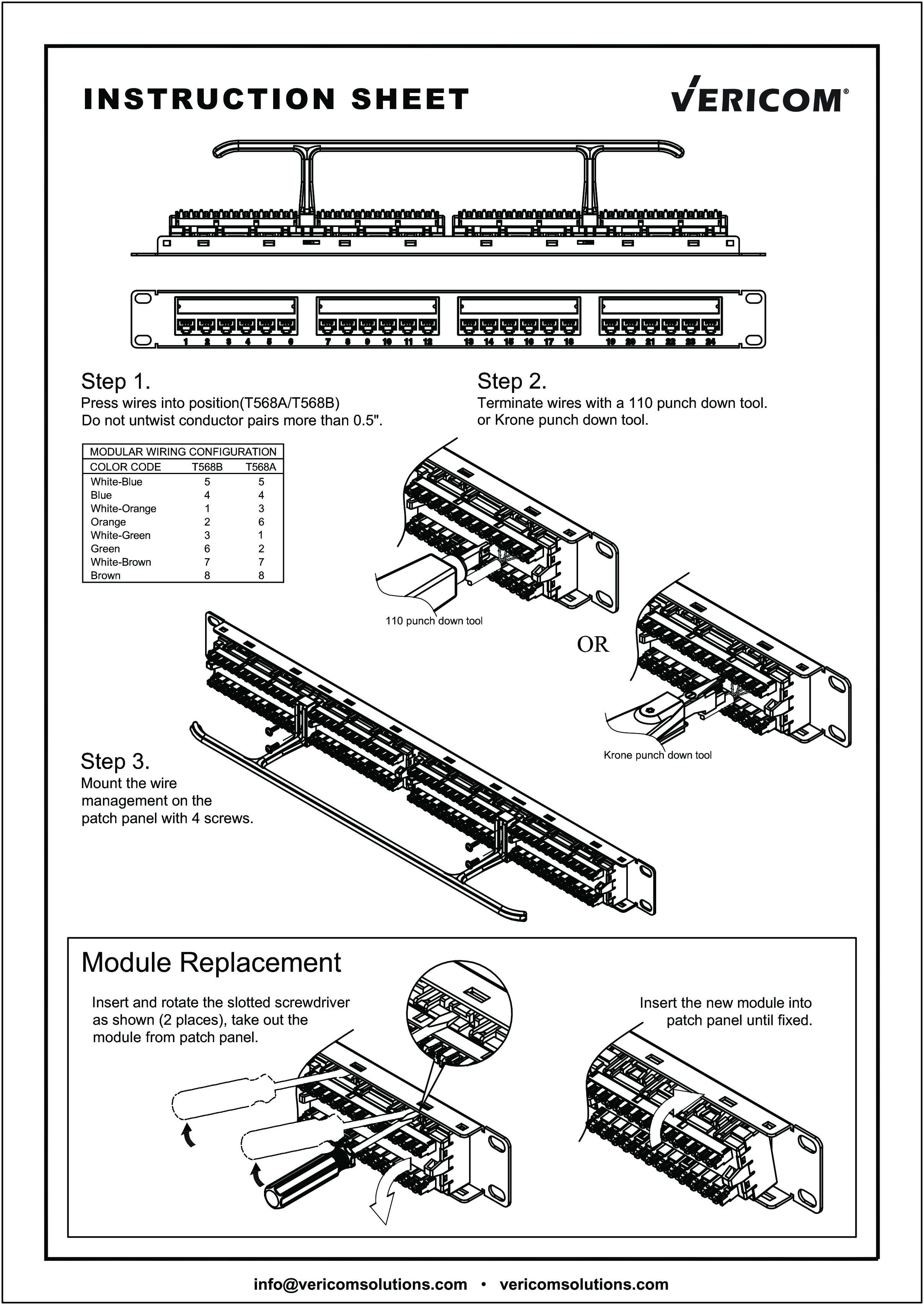 VGS6 Patch Panel User Manual