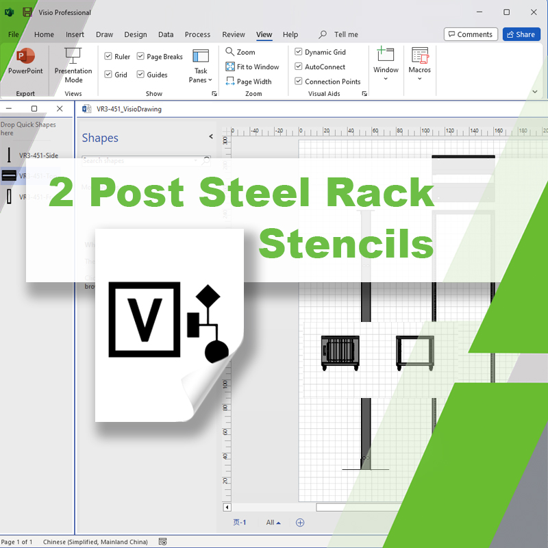 2Post Rack Visio Stencil