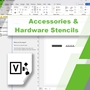 Accessories & Hardware Visio Stencils