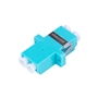 LC-UPC Multi Mode OM3 Duplex Adapter, Aqua