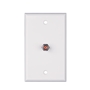 Vericom Single Wall Plate SCTE Compliant with orange insert in white