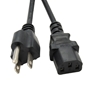 3 Prong C13 Power Cords, Black