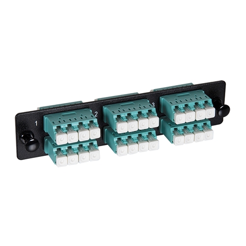 LC-UPC Singlemode Quad Fiber Adapter Panel