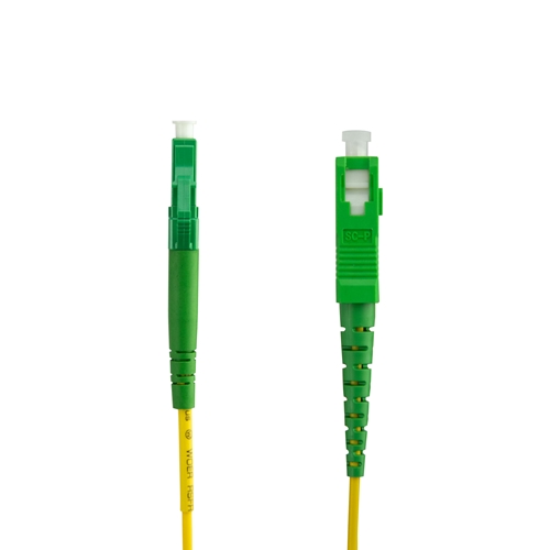 OS2 LC/APC - SC/APC Single Mode Simplex Fiber Optic Patch Cable