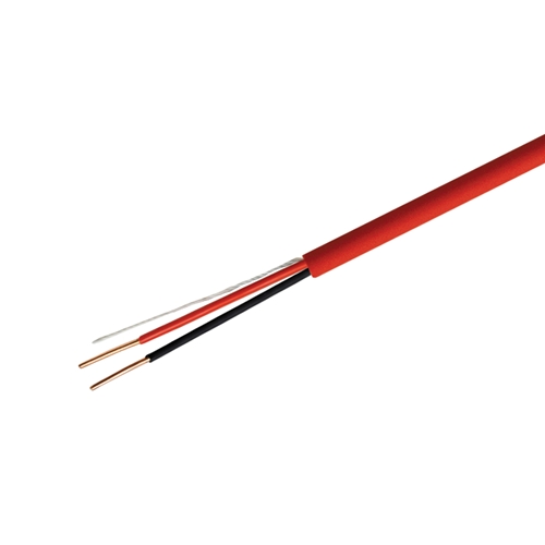 14 AWG 2 Conductor Solid FPLR Unshielded Fire Alarm Cable, 1000 FT