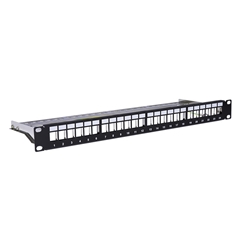 Universal Shielded 24-Port Modular Patch Panel