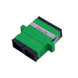 SC-APC Single Mode Duplex Adapter, Green