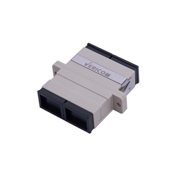 SC-UPC Multi Mode OM1-OM2 Duplex Adapter, Beige