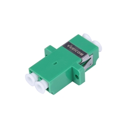 LC-APC Single Mode Duplex Adapter, Green