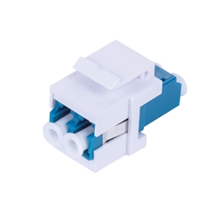 LC-UPC Single Mode Duplex Adapter (For Copper Patch Panel), Blue