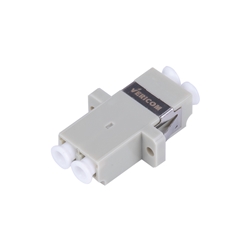 LC-UPC Multi Mode OM1-OM2 Duplex Adapter, Beige