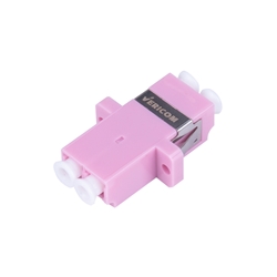 LC-UPC Multi Mode OM4 Duplex Adapter, Magenta