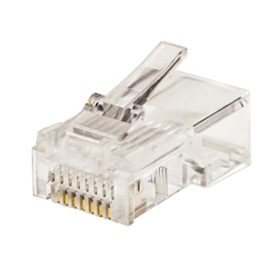 CAT5e RJ45 Clear Connectors - Bag of 50