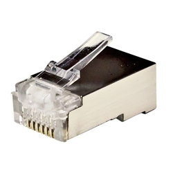 CAT6 Shielded RJ45 Clear Connectors - Bag of 50