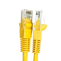 CAT5e U/UTP Snagless Patch Cords, Yellow